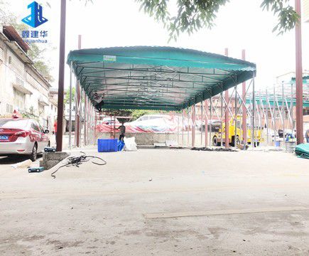 青島電動推拉雨棚